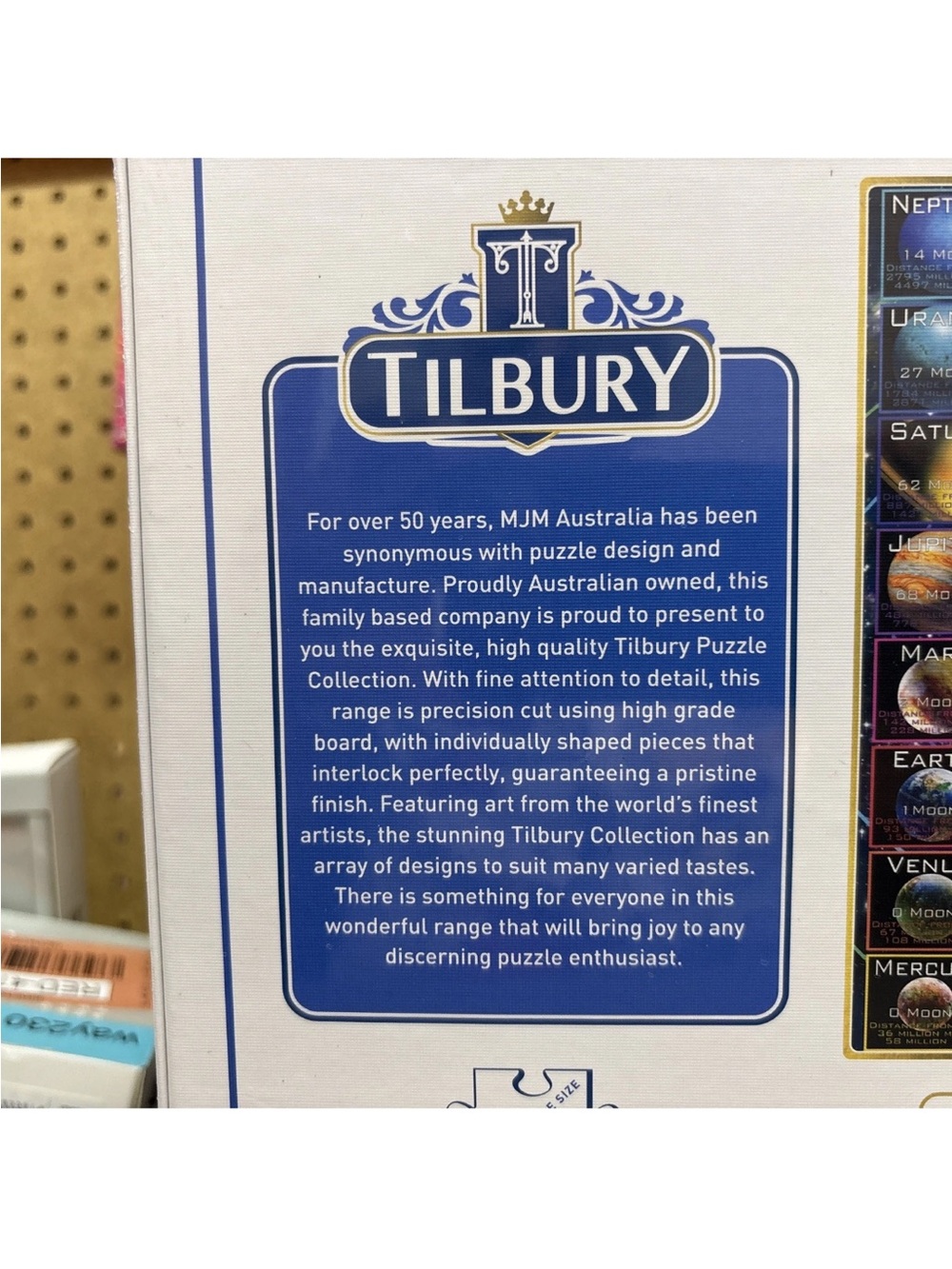 TILBURY Puzzle Premium Series 1000-Piece Ringed Solar System - Picture 6 of 7